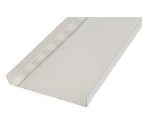 Alberts 462888 Chapa lisa | canteada, en forma de U | aluminio, natural | 2000 x 18 x 130 x 18 mm