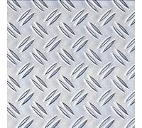 Alberts 466794 Chapa estructural | relieve estriado | aluminio natural | 600 x 2000 x 2,5 mm