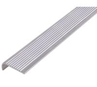 Alberts 470685 Perfil de protección de peldaños Aluminio, natural 1000 x 25 x 6 mm