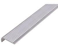 Alberts 470692 Perfil de protección de peldaños Aluminio, natural 2000 x 25 x 6 mm