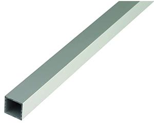 Alberts 471668 Tubo cuadrado Aluminio, anodizado plateado 1000 x 40 x 40 mm