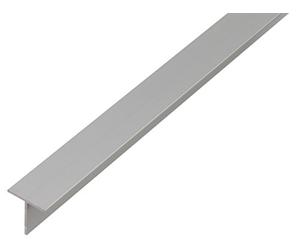 Alberts 472115 Perfil BA en forma de T, aluminio, natural, 2000 x 35 x 35 x 3,0 mm