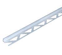 Alberts 475376 Perfil para remate de teja, Aluminio, en bruto, 1000 x 23,5 x 8 mm