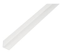 Alberts 479251 Perfil de ángulo, Plástico, blanco, 1000 x 25 x 25 mm