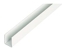 Alberts 484521 Perfil en U, Plástico, blanco, 1000 x 18 x 10 mm