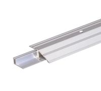 Alberts 487126 Perfil de compensación Pro, Aluminio, anodizado plateado, 900 x 44 mm
