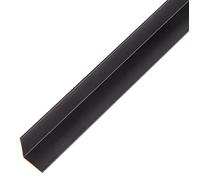 Alberts 488291 Perfil angular, Aluminio, anodizado negro, 1000 x 15 x 15 mm