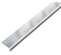 Alberts 488611 Perfil angular, autoadhesivo, aluminio, diseño cromado, 2000 x 20 x 10 mm