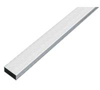 Alberts 488857 Tubo rectangular Aluminio, diseño de acero inoxidable, ligero 1000 x 20 x 10 mm