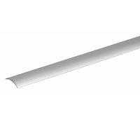 Alberts 490119 Perfil de transición, Autoadhesivo, Aluminio, anodizado en tonalidad de acero inoxidable, 900 x 30 mm
