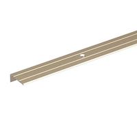 Alberts 490317 Perfil de protección para borde de escalón, Perforado, Aluminio, anodizado en tonalidad de arena, 1000 x 24,5 x 20 mm