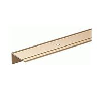 Alberts 490454 Perfil de protección para borde de escalón, Perforado, Aluminio, anodizado en tonalidad de arena, 1000 x 45 x 23 mm