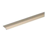 Alberts 490546 Perfil de compensación, Autoadhesivo, Aluminio, anodizado en tonalidad de acero inoxidable, 900 x 30 mm