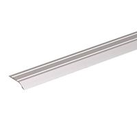 Alberts 490584 Perfil de compensación, Perforado, Aluminio, anodizado en tonalidad de acero inoxidable, 900 x 39 mm