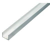 Alberts 492519 Perfil en U, Aluminio, natural, 1000 x 15 x 10 mm
