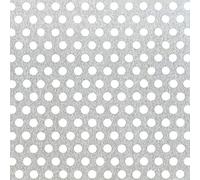 Alberts 496937 - Chapa perforada (perforada, aluminio, 250 x 500 x 0,8 mm, 3 unidades)