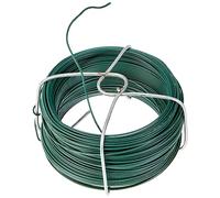 Alberts 530105 Bobina de alambre, Galvanizado, con recubrimiento plástico verde, Ø del alambre 1,2 mm, Longitud 50 m