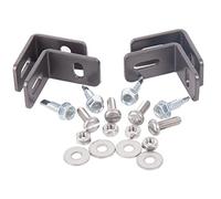 Alberts 535568 Juego de fijación para paneles de vallas, Acero bruto, galvanizado en caliente plastificado antracita metalizado