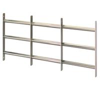 Alberts 553692 Rejilla para ventana Venlo, extensible, galvanizada azul, 450 x 500-650 mm