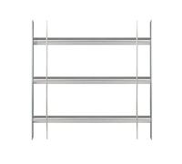 Alberts 563691 Reja de ventana Secorino Basic, Extensible para ventanas exteriores, Reja antirrobo, Galvanizada en azul, 450 x 500-650 mm