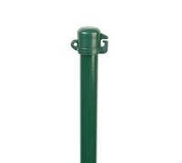 Alberts 608934 Barra universal, superficie lisa, cincado fosfatado, plastificado verde, longitud 1000 mm, poste Ø 16 mm