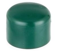 Alberts 654597 Capuchón para postes metálicos redondos, Plástico, verde, Para postes de Ø 38 mm