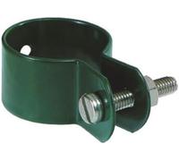 Alberts 655211 Abrazadera para traviesas, Galvanizada, recubrimiento plástico verde, Ø de la abrazadera 38 mm