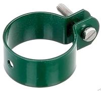 Alberts 655228 Abrazadera para traviesas, Galvanizada, recubrimiento plástico verde, Ø de la abrazadera 42 mm