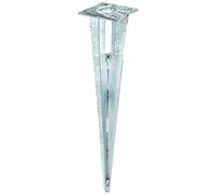 Alberts 658601 Anclaje para enterrar | Para postes de cercado con tubo de acero | Galvanizado en caliente | Longitud 500 mm | Para postes de Ø 34 mm