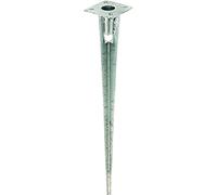 Alberts 658670 Anclaje para enterrar, Para postes de cercado con tubo de acero, Galvanizado en caliente, Longitud 750 mm, Para postes de Ø 38 mm