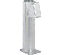 Alberts 690793 Anclaje para Postes de letreros, Disponible en Distintos Modelos, con mordaza montada, Galvanizado en Caliente, para Tubo de Ø 60 mm, Longitud 500 mm
