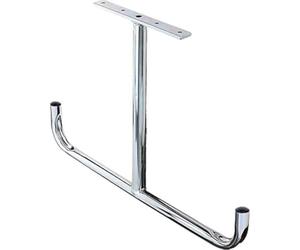 Alberts 802066 Gancho para techo, En forma de T, acodado, Galvanizado en azul, Anchura total 430 mm, Altura total 295 mm