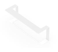 Alberts 805814 Soporte de estantería opcionalmente en Varios Colores de moda-180 x 150 x 500 mm, Blanco