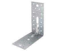 Alberts 820084 Conector angular de alta resistencia, galvanizado sendzimir, 150 x 150 x 65 mm, Juego de 25