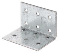 Alberts 820244 Ángulo de chapa perforada, galvanizado sendzimir, 40 x 40 x 60 mm, Juego de 50
