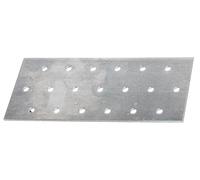 Alberts 820350 Chapa perforada, galvanizada sendzimir, 140 x 60 x 2 mm, Juego de 50