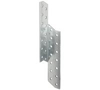 Alberts 820503 Anclaje de correa de cabrio, galvanizado sendzimir, 32 x 32 x 210 mm, Juego de 25