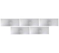 Alberts 820824 Chapa perforada, galvanizada sendzimir, 400 x 160 mm, Juego de 5