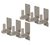 Alberts 821265 DURAVIS® Gozne sobre pletina, Gancho DII, Con doble recubrimiento beige RAL 1035, Ø del entre eje 16 mm, Pletina 113 x 40 mm, Juego de 6
