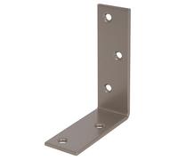 Alberts 821418 DURAVIS® Escuadra para viga, Lados desiguales, Con doble recubrimiento beige perla RAL 1035, Tamaño 75 x 100 x 30 mm, Juego de 50