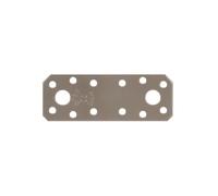 Alberts 821586 DURAVIS® Pletina de ensamblaje, Con doble recubrimiento beige perla RAL 1035, Tamaño 96 x 35 x 2,5 mm, Juego de 50