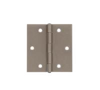 Alberts 821784 DURAVIS® Bisagra, Cuadrada, Con doble recubrimiento beige perla RAL 1035, Tamaño 60 x 60 x 1 mm, Juego de 20