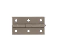 Alberts 821791 DURAVIS® Bisagra, Estrecha, Con doble recubrimiento beige perla RAL 1035, Tamaño 80 x 40 x 1,25 mm, Juego de 20