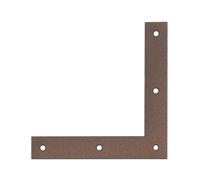 Alberts 822200 DURAVIS® Escuadra de ángulo, Con doble recubrimiento marrón óxido, Tamaño 120 x 120 x 20 mm, Juego de 40