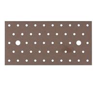 Alberts 822361 Placa Perforada Duravis, Marrón Oxidado, 25 Stück