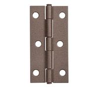 Alberts 822439 DURAVIS® Bisagra, Estrecha, Con doble recubrimiento marrón óxido, Tamaño 80 x 40 x 1,25 mm, Juego de 20