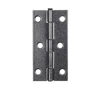 Alberts 823061 DURAVIS® Bisagra, Estrecha, Con doble recubrimiento negro diamantado, Tamaño 80 x 40 x 1,25 mm, Juego de 20