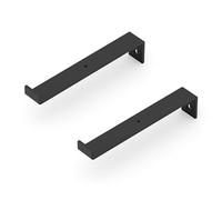 Alberts 823306 varios s-opcionalmente en diferentes colores de moda-Ménsulas para baldas como par o individualmente-62 x 209 x 30 mm, negro, 62 x 209 x 30 mm