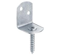 Alberts 823757 Soporte para valla de zarzo en forma de L, en varias versiones, azul galvanizado, altura total 83 mm, Juego de 50