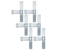 Alberts 824082 Correa cruzada, azul galvanizado, 180 x 30 mm, Juego de 6